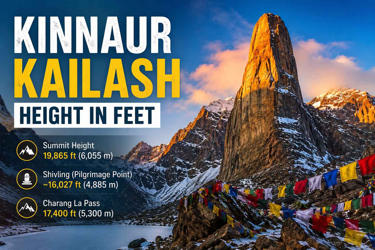 Kinnaur Kailash Height in Feet