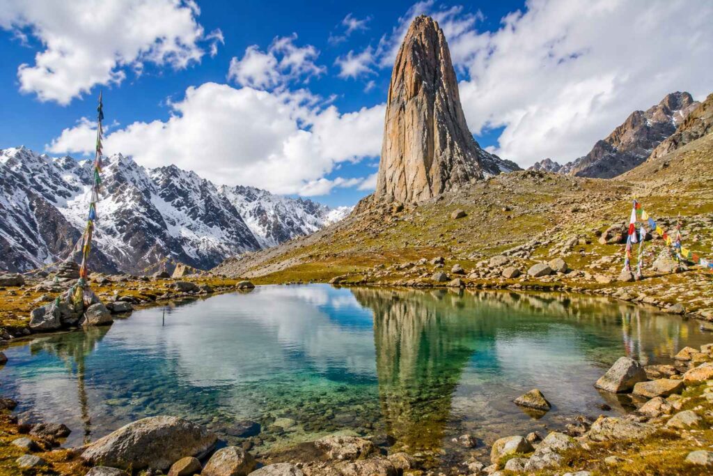 Parvati Kund near Kinner Kailash sacred pond in Kinnaur Himachal Pradesh