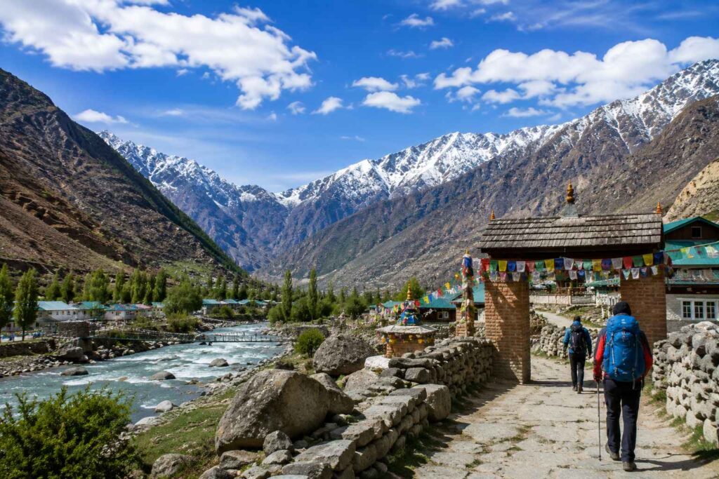 Powari village base camp starting point of Kinnaur Kailash Yatra Himachal Pradesh