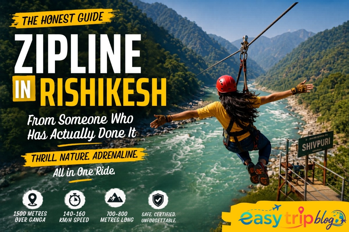 zipline in Rishikesh