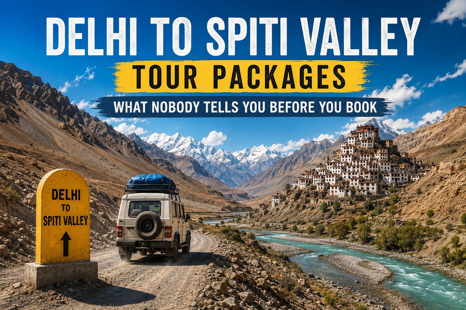 Delhi to Spiti Valley Tour Packages