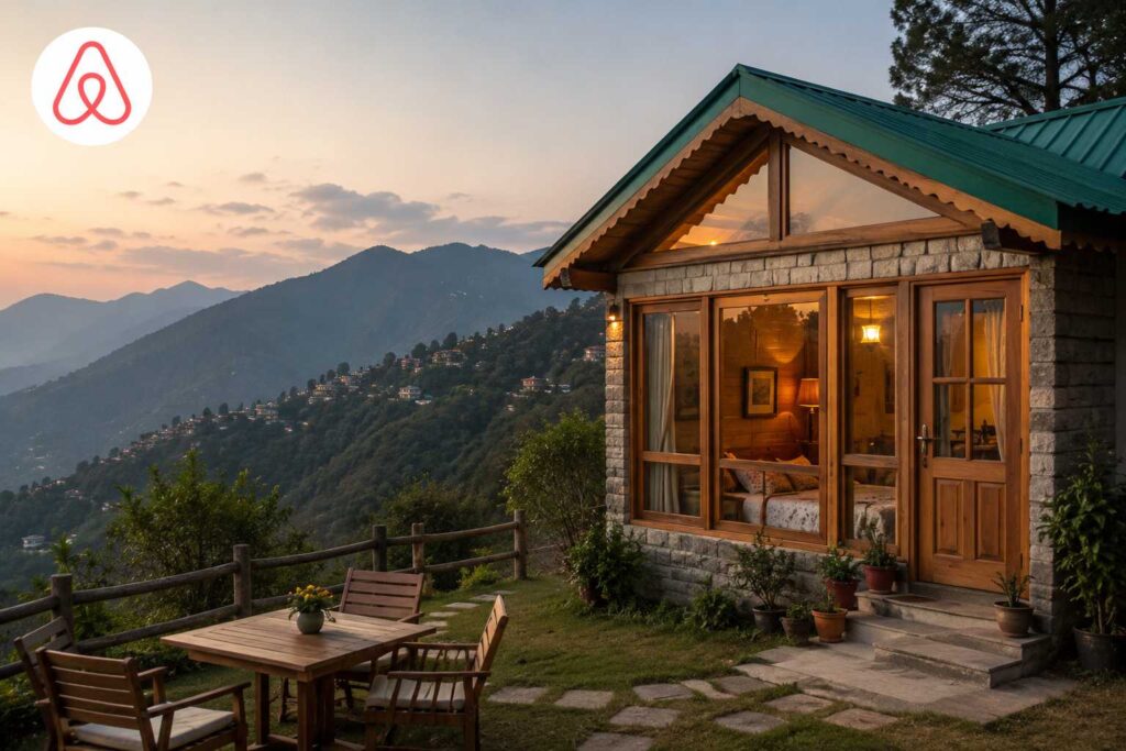Airbnb homestay cottage near Shimla hill station India