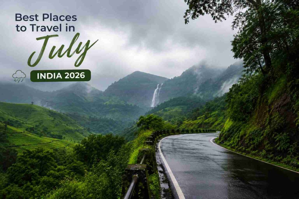 best place to travel in July India 2026 monsoon destinations