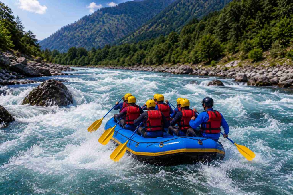 Pirdi to Bajaura white water rafting