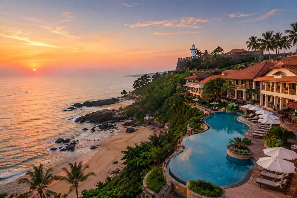 Taj Fort Aguada resort beachfront Candolim North Goa