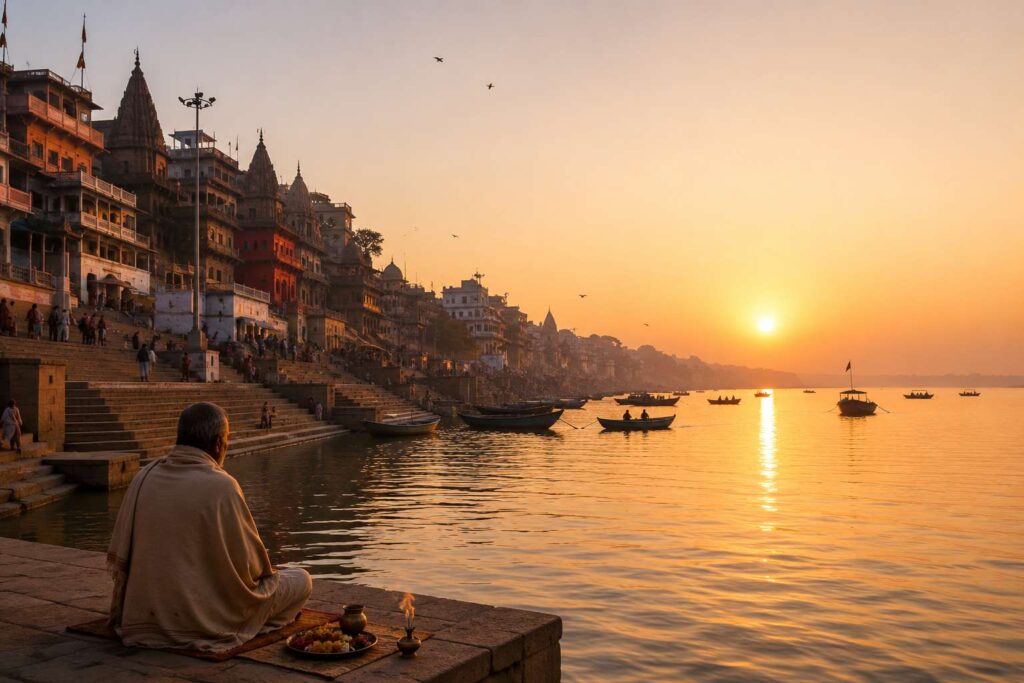 Varanasi ghats sunrise – affordable spiritual travel India