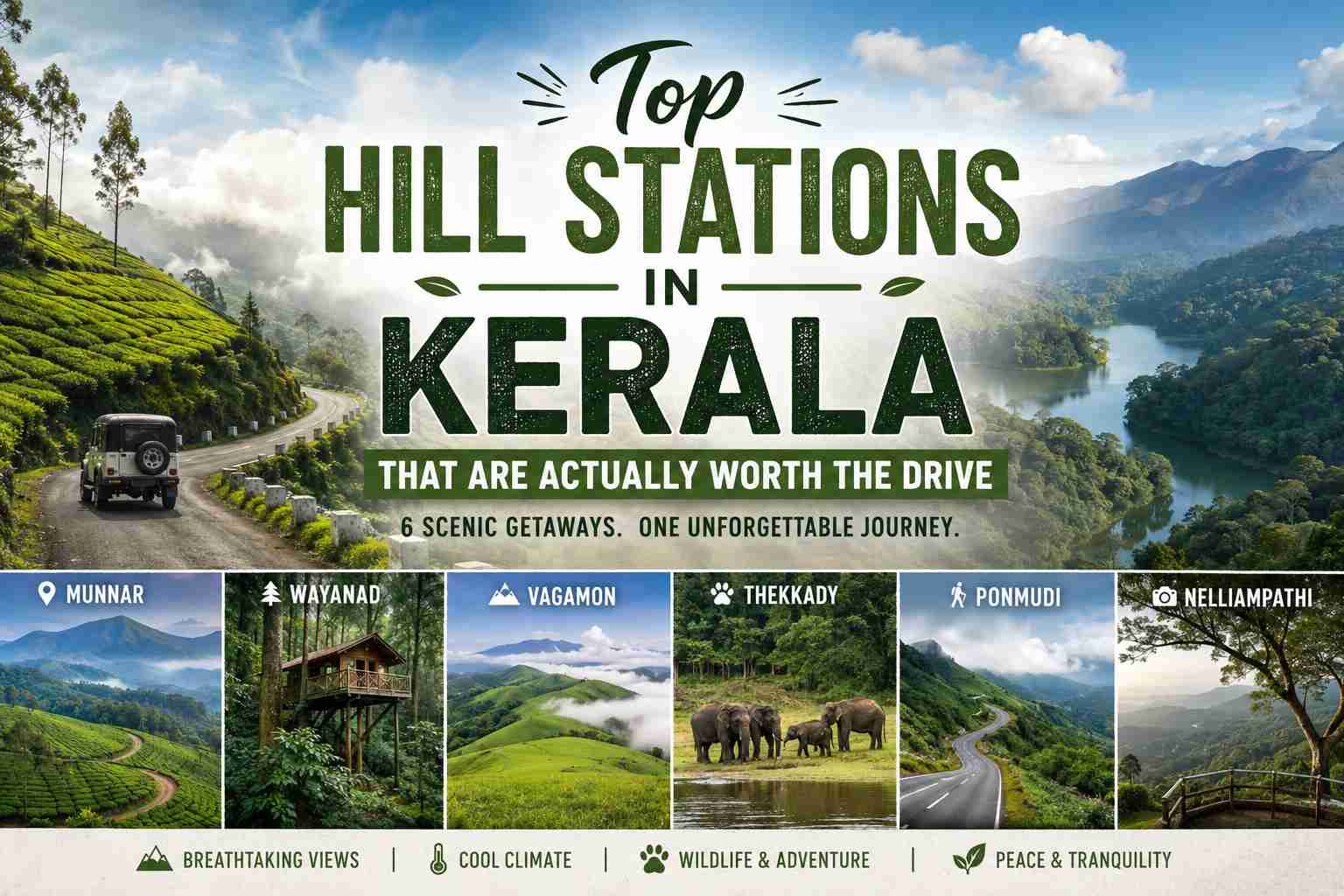 top hill stations in kerala