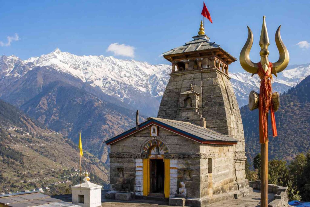 Gopinath Shiva temple Uttarakhand trident Gopeshwar Chamoli
