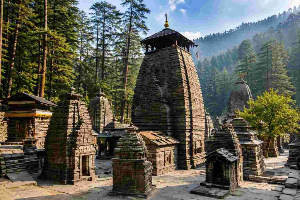 Jageshwar Dham ancient Shiva temple cluster Uttarakhand Almora