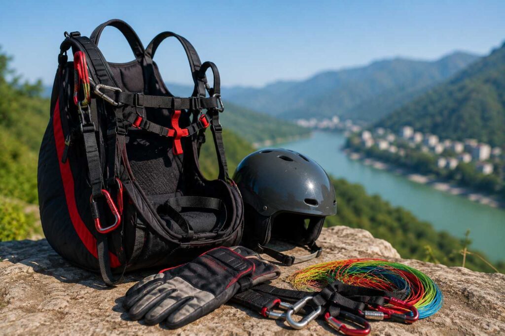 Paragliding safety equipment and harness Rishikesh