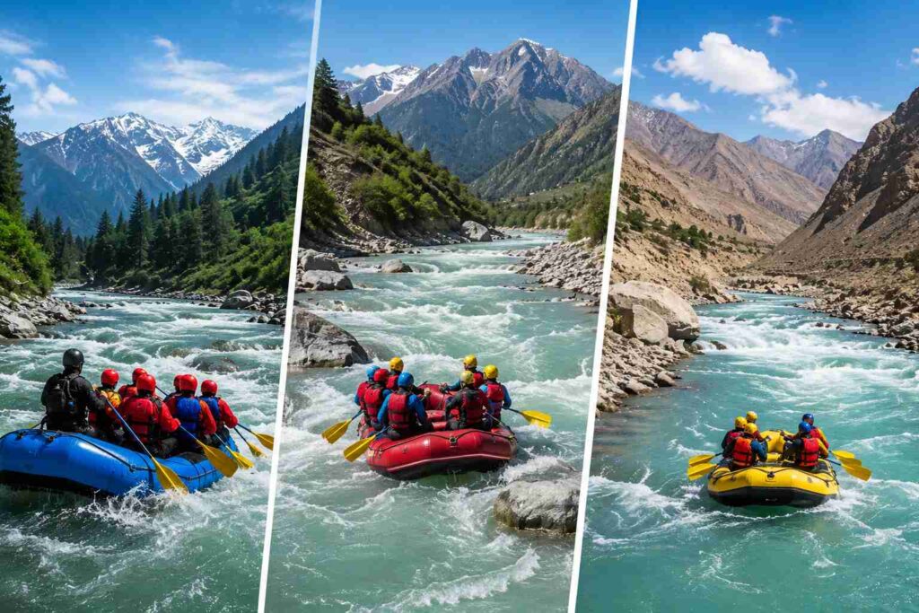 Lidder Sindh and Zanskar rivers for rafting in Kashmir