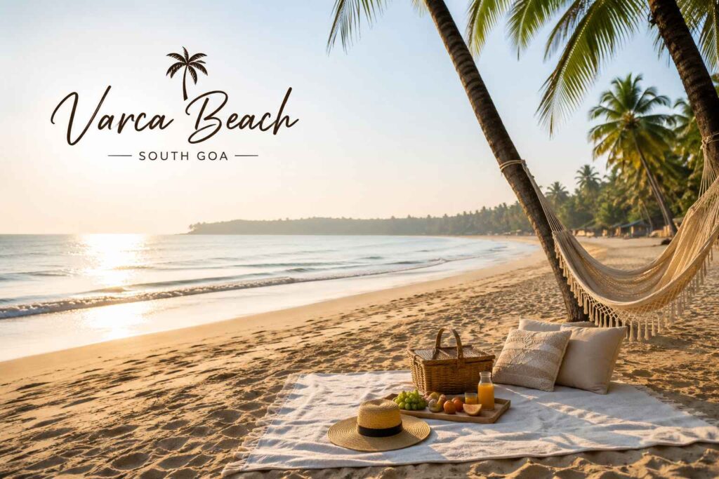 Quiet private beach picnic spot at Varca Beach South Goa