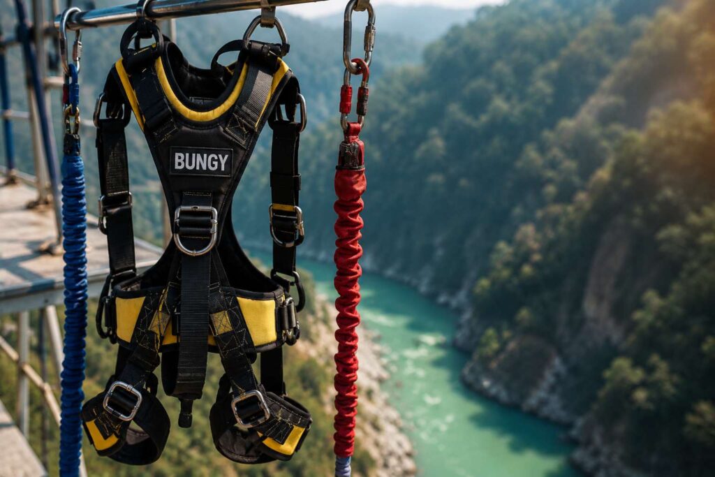 Bungee jumping safety harness gear Rishikesh