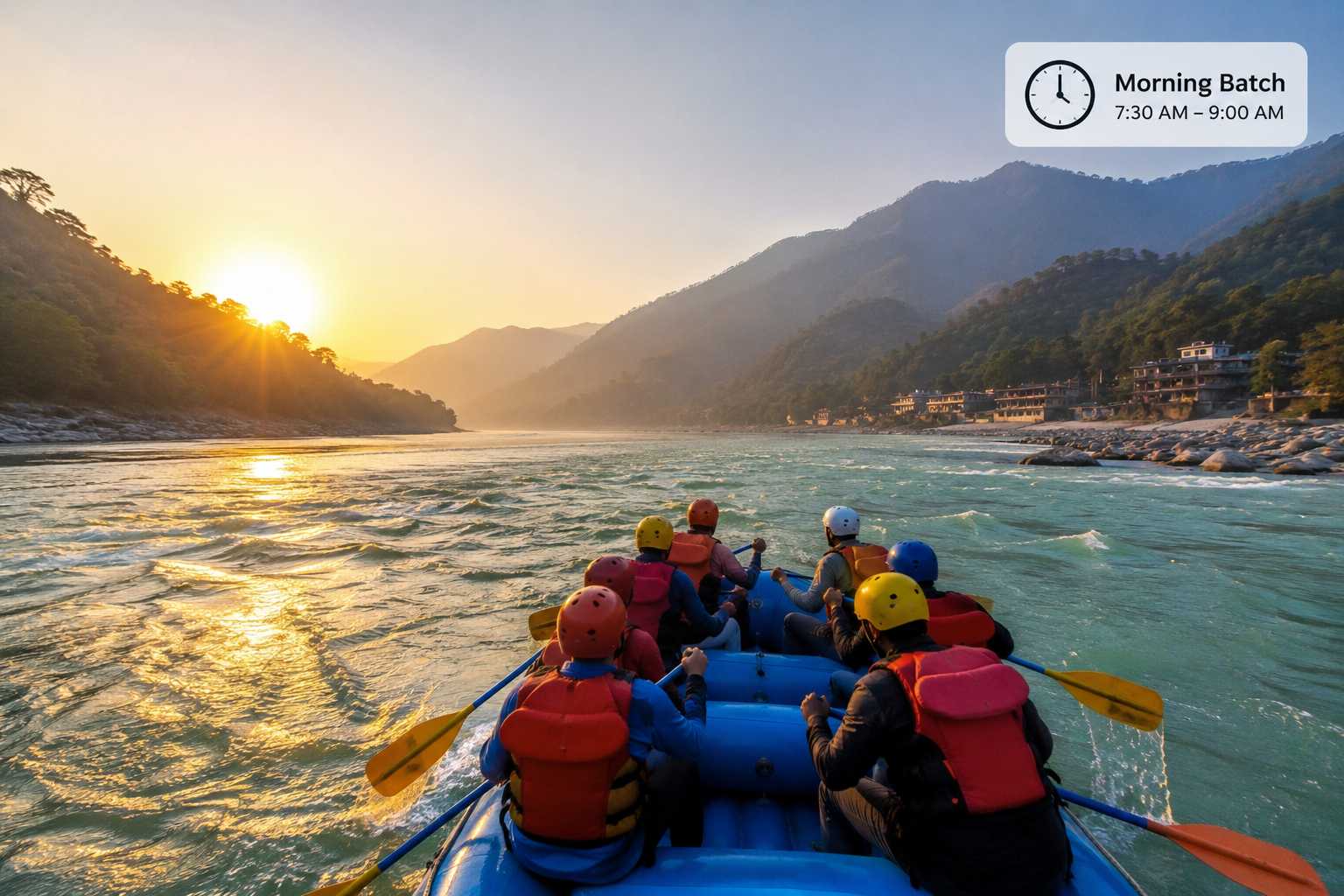river rafting in rishikesh timing