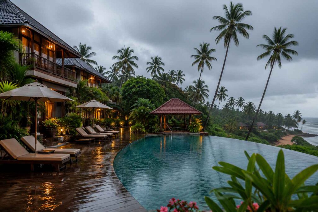 South Goa resort stay during the monsoon off-season