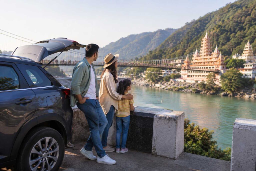 Family road trip to Rishikesh for the Raksha Bandhan weekend
